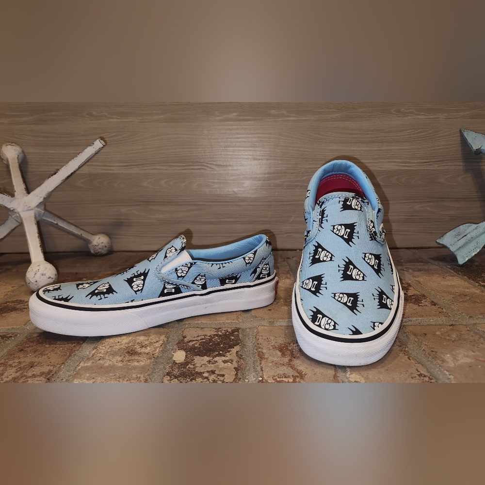 limited edition Vans x The Aquabats "Super Shoes" Slip-On sneakers. 